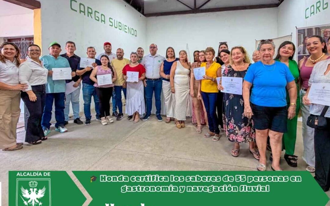 🎓 Honda certifica los saberes de 55 personas en gastronomía y navegación fluvial.